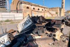 demolizione Nave Frida_ Porto di Palermo 05.22 11