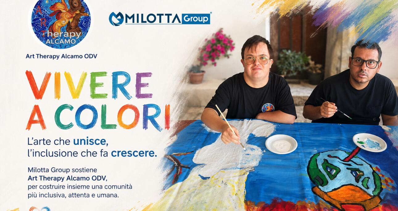 Quando l’arte costruisce inclusione: l’impegno di Milotta Group a sostegno dell’arteterapia
